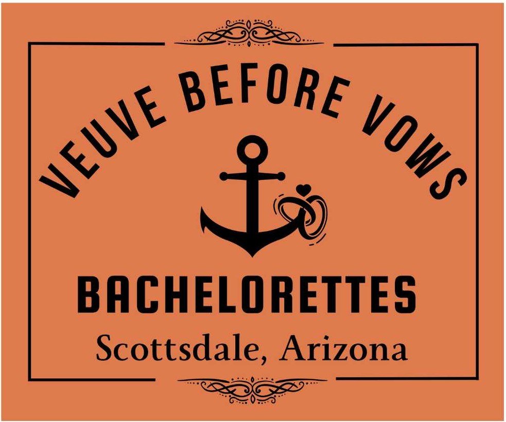 Veuve Before Vows bachelorette banner Scottsdale