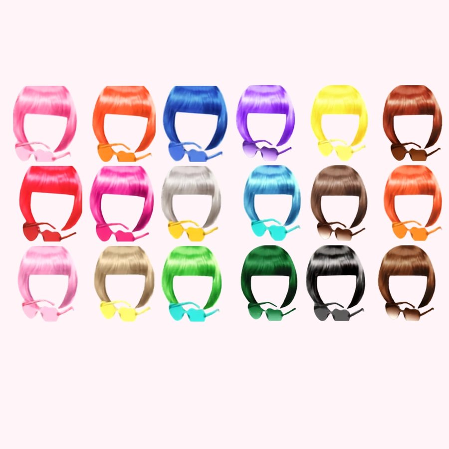 Colorful wigs for bachelorette parties in Scottsdale