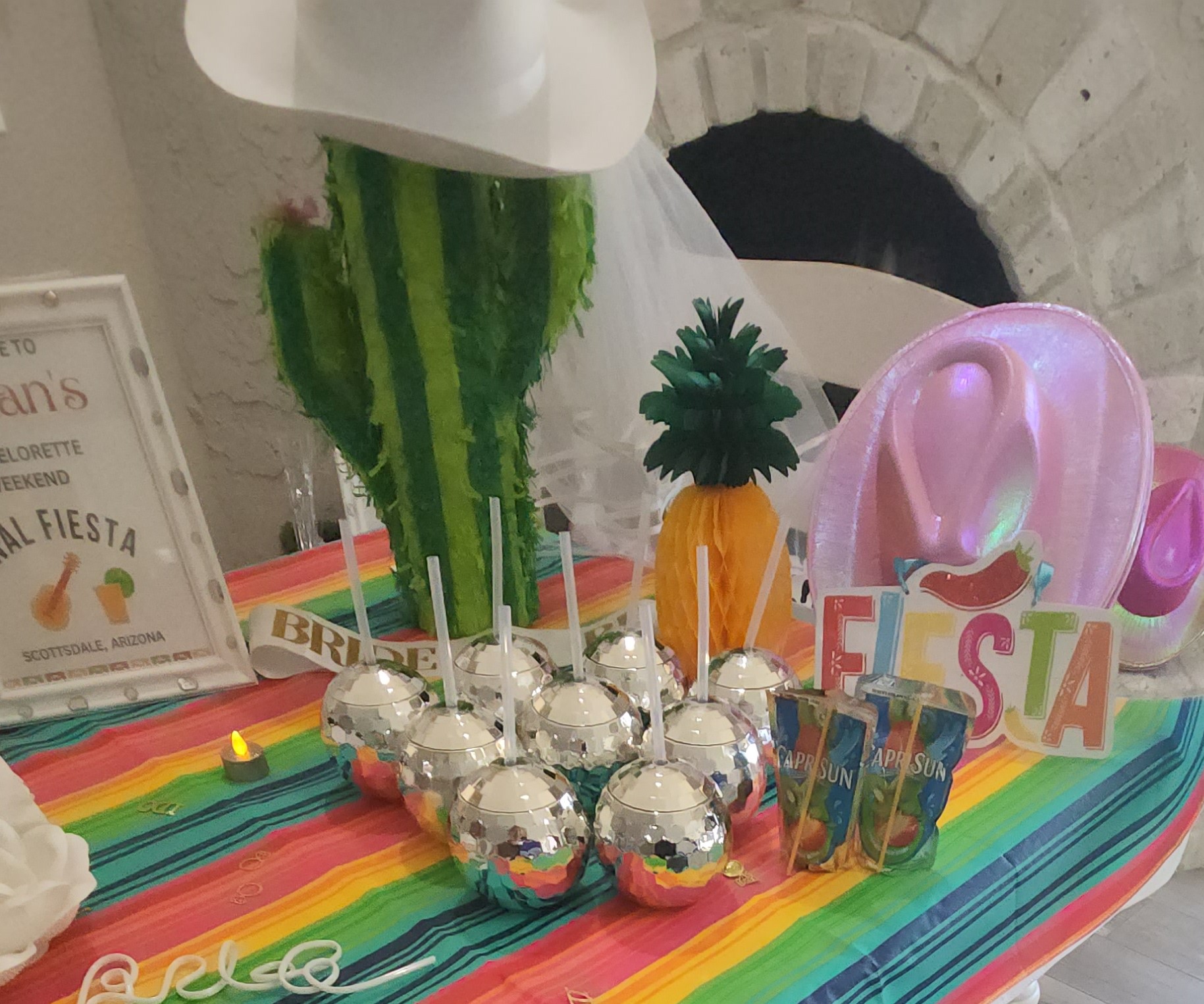 Fiesta table setup