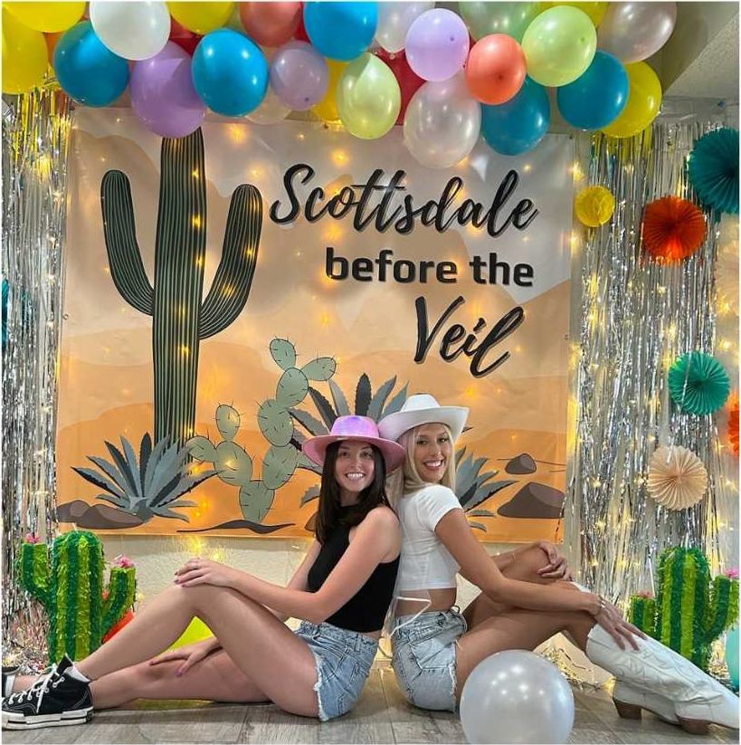 Scottsdale before the veil bachelorette party setup
