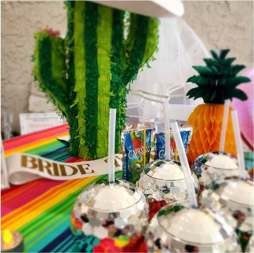Final fiesta bachelorette party table decor Scottsdale AZ