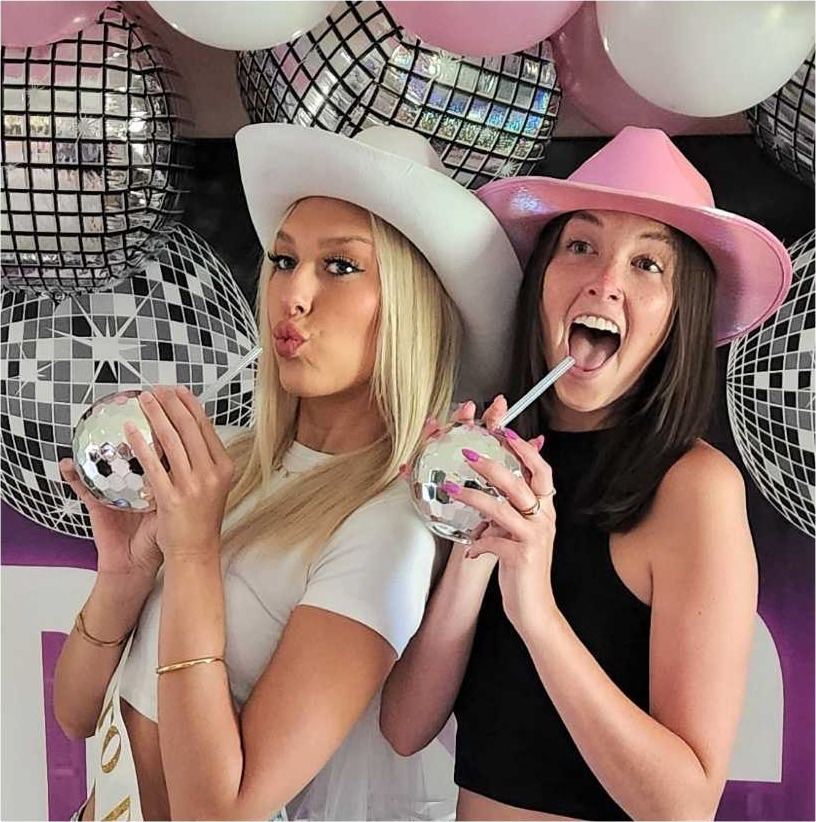 Disco ball cups bachelorette party Scottsdale AZ